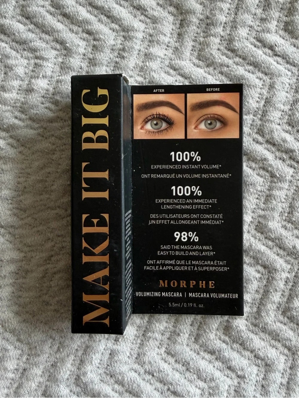 Morphe Make It Big Volumizing Mascara Bold Black Mini Travel Size NIB